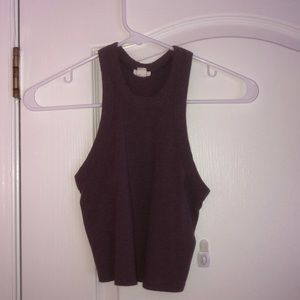 Purple cropped tank top